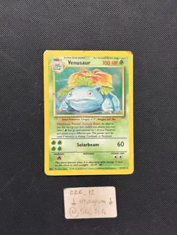 Pokemon WOTC Base Set - Venusaur - 15/102 - Holo Rare - Heavy Played - Image 5