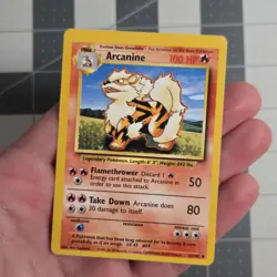 Arcanine OC Miscut Error Pokemon Card Base Set 23/102 - Image 1