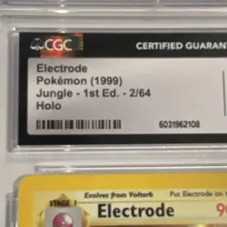 Pokemon Electrode 2/64 Jungle 1st Edition 1999 CGC 7 Holo - Image 2
