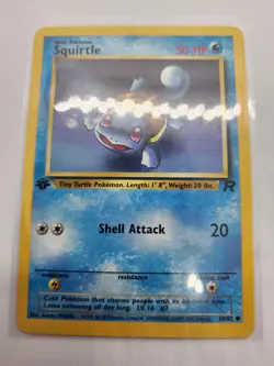 Squirtle 68/82 1st Edition Team Rocket WOTC Pokemon Card LP - Image 2