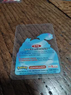 Metagross 376 Pokemon Lamincards Edibas - ITA - GOOD - Image 2