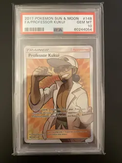 Professor Kukui 148 - Pokemon Sun & Moon Base - PSA 10 - Image 1