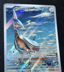 Pokemon TCG Skarmory 209/191 Surging Sparks Illustration Rare Holo NM - Image 3