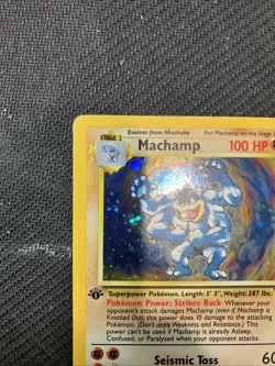 Pokemon TCG Machamp Holo Rare 1st Edition Lp+ - Image 3