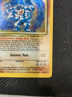 Pokemon TCG Machamp Holo Rare 1st Edition Lp+ - Image 5
