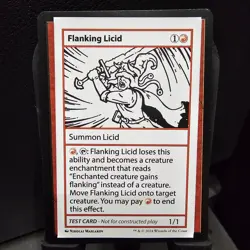 Flanking Licid TEST CARD Mystery Booster 2 Magic the Gathering MB2 MTG NM - Image 1