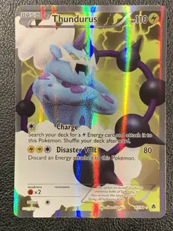 Thundurus 97/98 Emerging Powers Holo Full Art Ultra Rare Pokemon TCG NM - Image 1