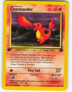 Charmander - 1st Edition - 50/82 Team Rocket - Pokemon TCG - 2000 - Image 1