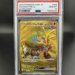 Gouging Fire ex Ultra Rare 098/071 SV5K Wild Force Japanese Pokemon PSA 10 - Image 1