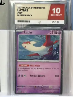 ACE 10 Latias 139 Black star promo 2024 Pokemon TCG GEM MINT (NOT PSA) - Image 1