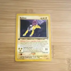 Pokemon Raikou 22/64 Neo Revelation 1st Edition Rare Regular 60 HP English - Image 1