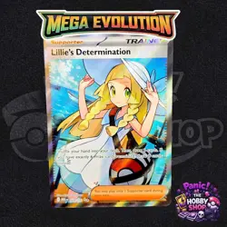 Lillie’s Determination 169/132 Mega Evolution Art Rare Holo Mint Pokemon TCG - Image 1