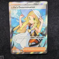 Lillie’s Determination 169/132 Mega Evolution Art Rare Holo Mint Pokemon TCG - Image 4