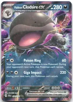 Paldean Clodsire ex 094/159 Double Rare Journey Together Pokemon Near Mint - Image 1