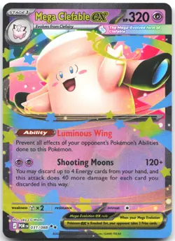 Mega Clefable ex 031/088 Double Rare Perfect Order Pokemon Near Mint - Image 1