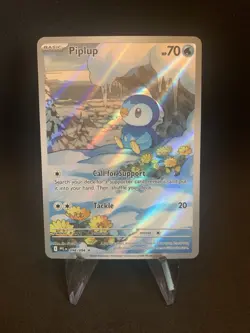 Pokemon TCG Piplup 098/094 Phantasmal Flames IR Illustration Rare Full Art - Image 1