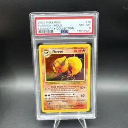 2002 Pokemon PSA 8 Flareon 10 Holo Legendary Collection - Image 1