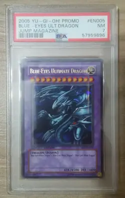 Yu-Gi-Oh! Blue-Eyes Ultimate Dragon JMP-EN005 Shonen Jump Magazine PSA 7 - Image 1
