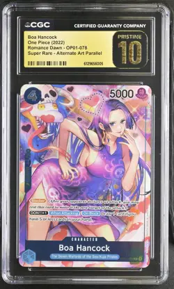 2022 One Piece TCG Romance Dawn #OP01-078 Boa Hancock CGC Pristine 10 - Image 1