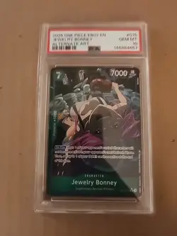 One Piece Jewelry Bonney (Alt Art) EB02-015 Extra Booster: Anime 25th Psa 10 - Image 1