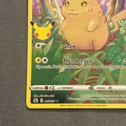 Pokemon Pikachu TCG Holo Rare Card 2021 Celebrations Series 5/25 25th - Image 5