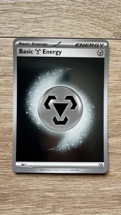 Pokemon Basic Metal Energy 008 - ME01:Mega Evolution Common Reverse Holo Card NM - Image 1