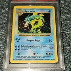 Pokemon 1999 Gyarados Base Set Shadowless 6/102 Holo Rare PSA 6 English TCG Card - Image 3