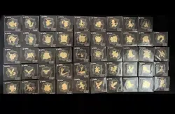Pokemon Striking Popping Candy 24k Gold Plated Sticker Lot 49 Cards No Mew - Image 1