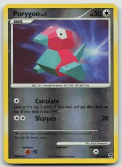 Pokemon Card Porygon REVERSE HOLO Great Encounters 81/106 - Image 1