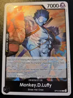 Monkey.D.Luffy OP15-092 Foil Rare Adventure On Kami's Island One Piece Card Game - Image 1