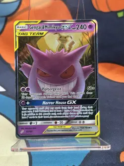 Pokemon TCG Gengar & Mimikyu GX Holo Ultra Rare Card 53/181 - Image 1