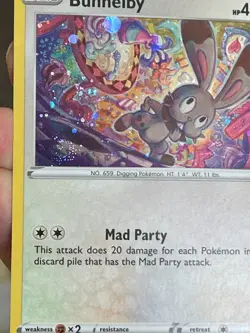 POKEMON BUNNELBY #SWSH082 PROMO BLACK STAR COSMOS HOLOFOIL WITH SWIRL CARD - Image 5