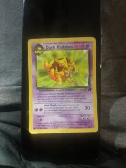 Team Rocket First Edition Dark Kadabra #39 Vintage Pokemon Card - Image 2