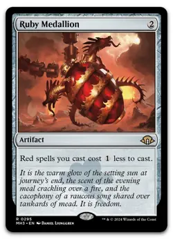 Ruby Medallion #295 (NM) Modern Horizons 3 MH3 Magic MTG - Image 1