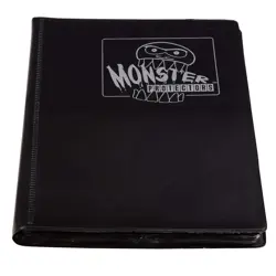 Monster 4 Pocket Trading Card Binder - Matte Black Album, Anti-Theft & Anti-D... - Image 4