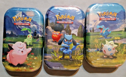 Pokemon TCG, Lot of 3 Mega Evolutions Acended Heros Mini Tins - Image 1