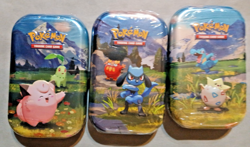 Pokemon TCG, Lot of 3 Mega Evolutions Acended Heros Mini Tins - Image 4