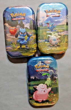 Pokemon TCG, Lot of 3 Mega Evolutions Acended Heros Mini Tins - Image 5