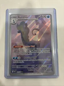Pokemon TCG Aurorus 092/088 Full Art Illustration Rare Holo Perfect Order NM - Image 1