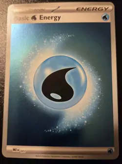 Basic Water Energy MEE 003 Holo Mega Evolution Pokemon TCG - Image 1
