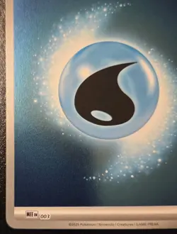 Basic Water Energy MEE 003 Holo Mega Evolution Pokemon TCG - Image 4
