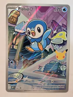 Pokemon TCG Piplup Black Star Promo 042 Holo Promo - Image 2