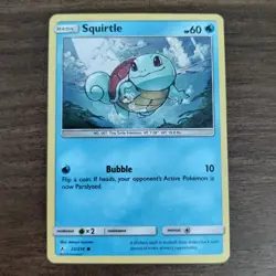 Squirtle 33/214 - LP HOLO SM Unbroken Bonds - 2019 Common Pokemon TCG Card - Image 1