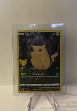 Pokemon TCG Pikachu 5/25 - Celebrations Full Art Holo 25th Anniversary - Image 1