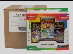 Pokemon TCG First Partner ILLUSTRATION COLLECTION CASE Factory Sealed 6 ct - Image 1