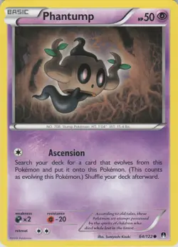 Phantump 64/122 Common BREAKpoint Pokemon Lightly Played - Image 1