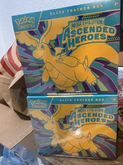 Pokemon Mega Evolution Ascended Heroes Elite Trainer Box 2x Dragonite - Image 1