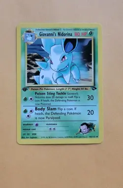 Giovanni's Nidorina (1st Edition) - Pokemon TCG Gym Challenge 44/132 NM/MT - Image 1