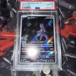 2023 Pokemon SV2a Japanese Mewtwo AR 183/165 Art Rare 151 PSA 10 GEM MT - Image 1
