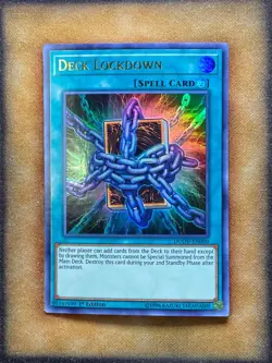 Yugioh Deck Lockdown DUOV-EN090 Ultra Rare 1st Ed LP - Image 1